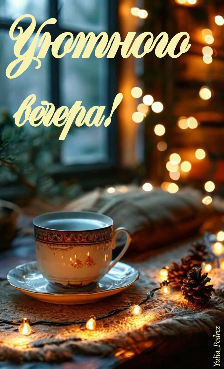 Уютного вечера. Уютного вечера.