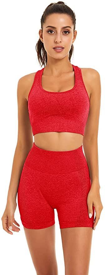 Two piece workout outfit short/tank set Two piece workout outfit short/tank set