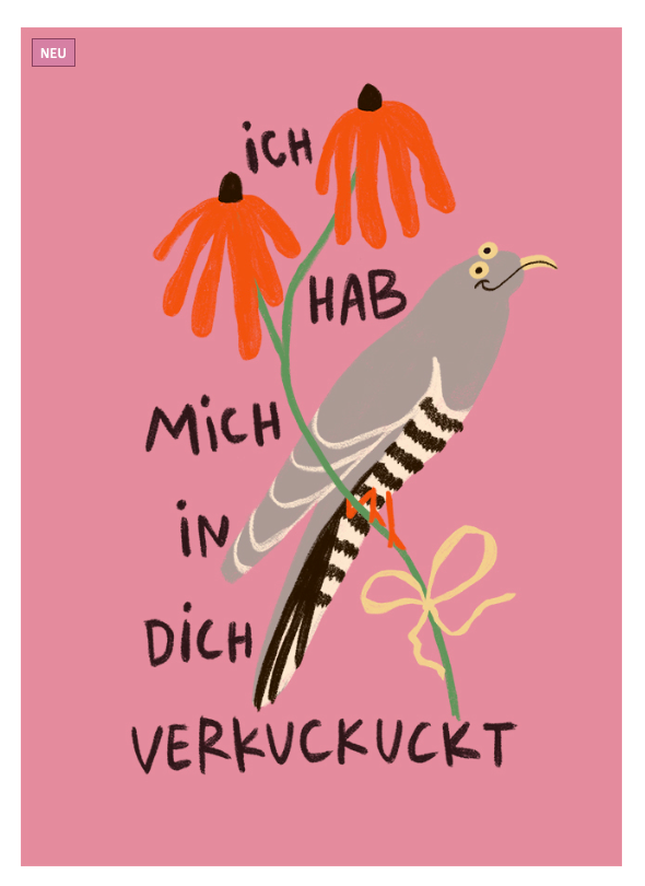 Postkarte Verkuckuckt Postkarte Verkuckuckt