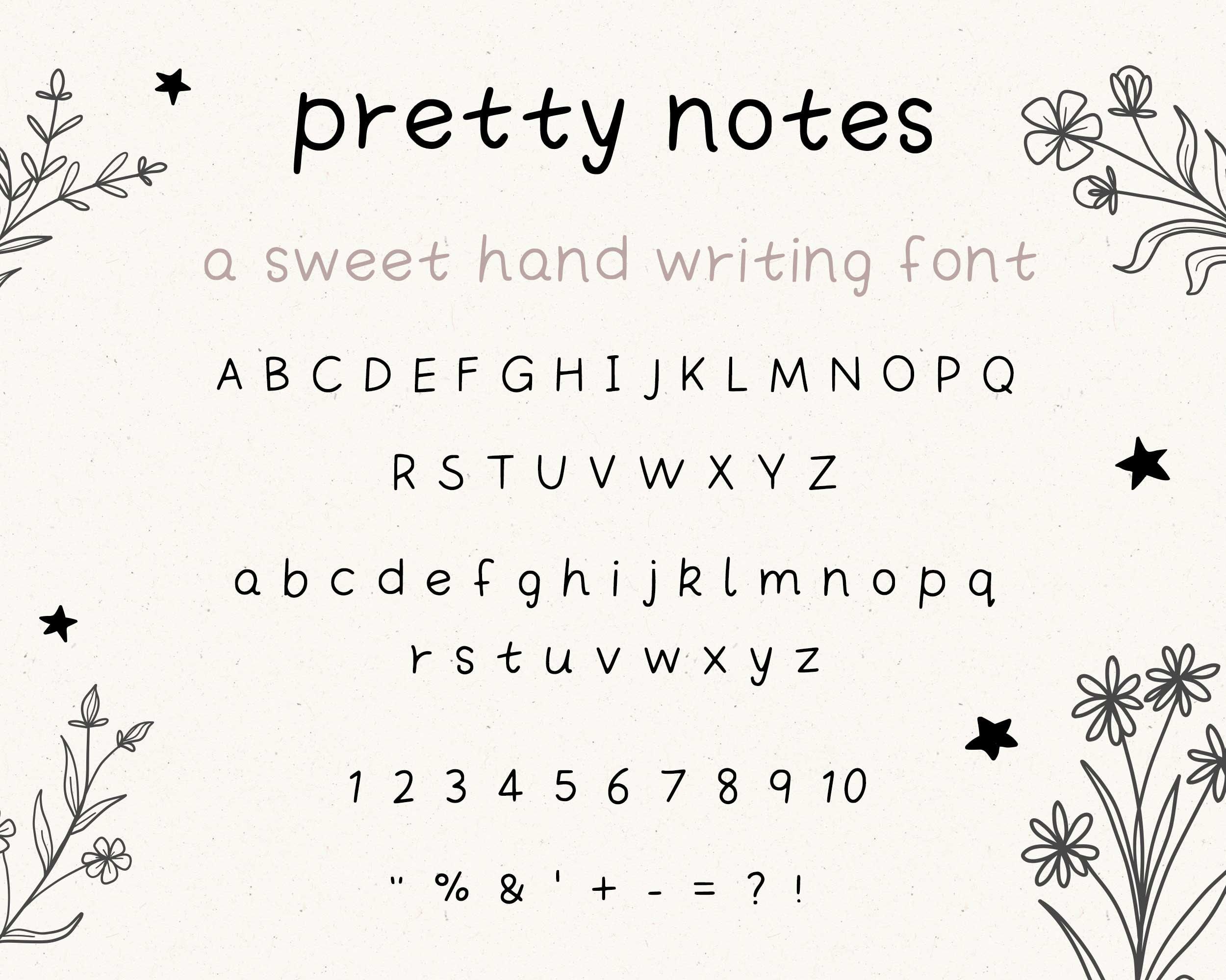 Handwriting Font | cute font | note taking font | Goodnotes font | social media | commercial use | handwritten| dainty | simple | ipad font