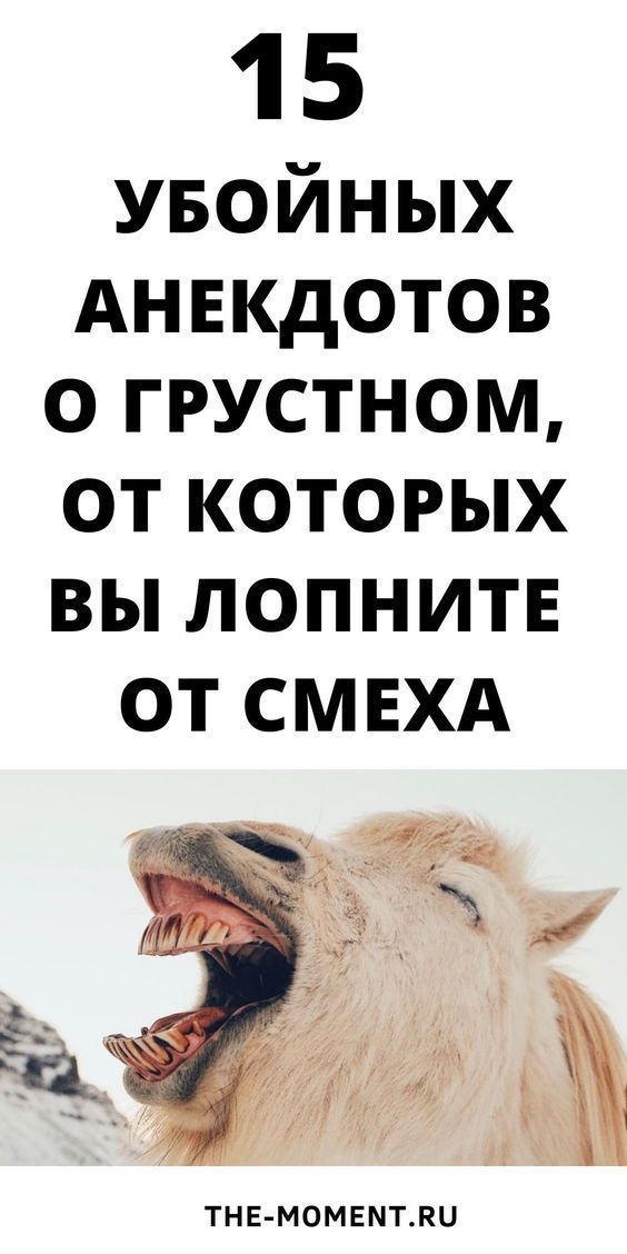 15 убойных анекдотов о грустном 15 убойных анекдотов о грустном