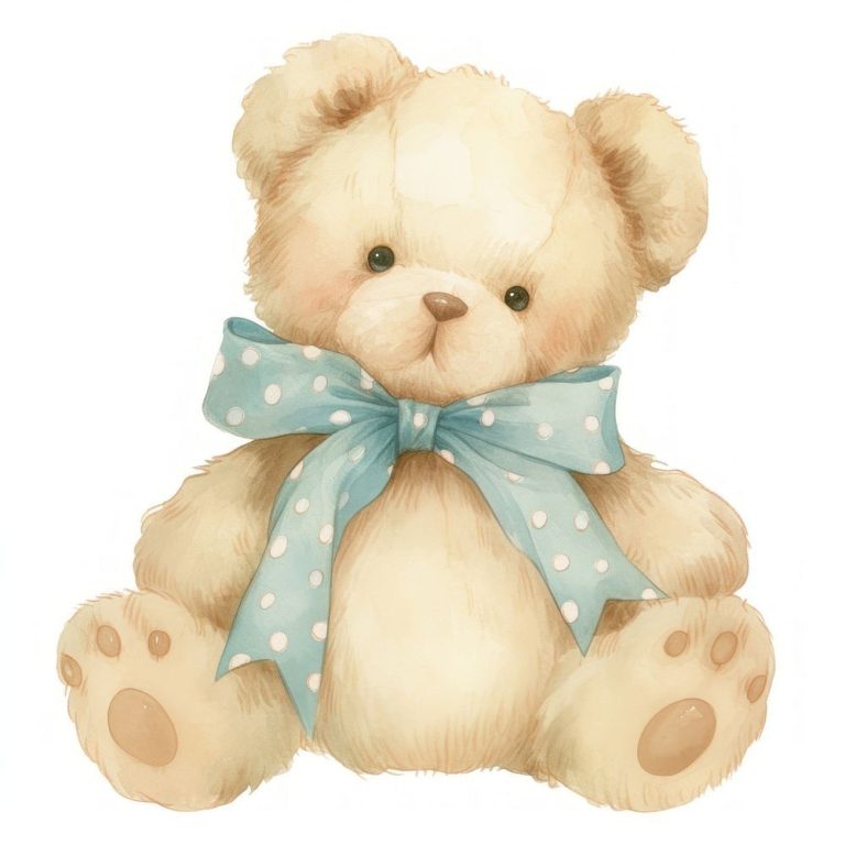 Download premium image of Cute teddy bear with bow by Adjima about teddy bear, animal, cute, watercolor, and bow 15147303