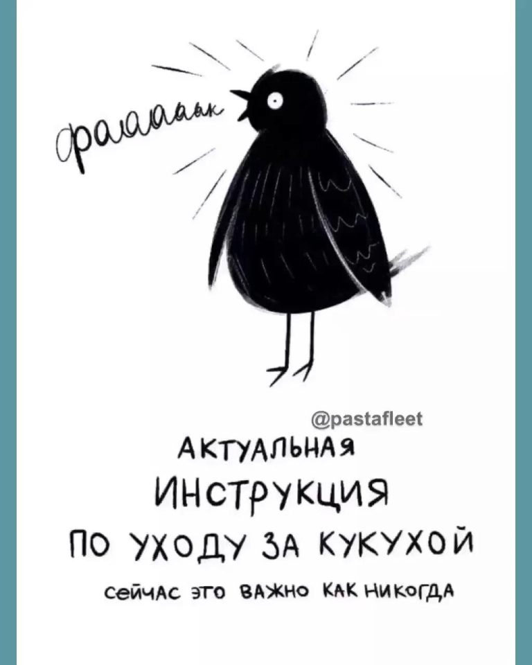 Инструкция по уходу за Кукухой 😁😄 Инструкция по уходу за Кукухой 😁😄