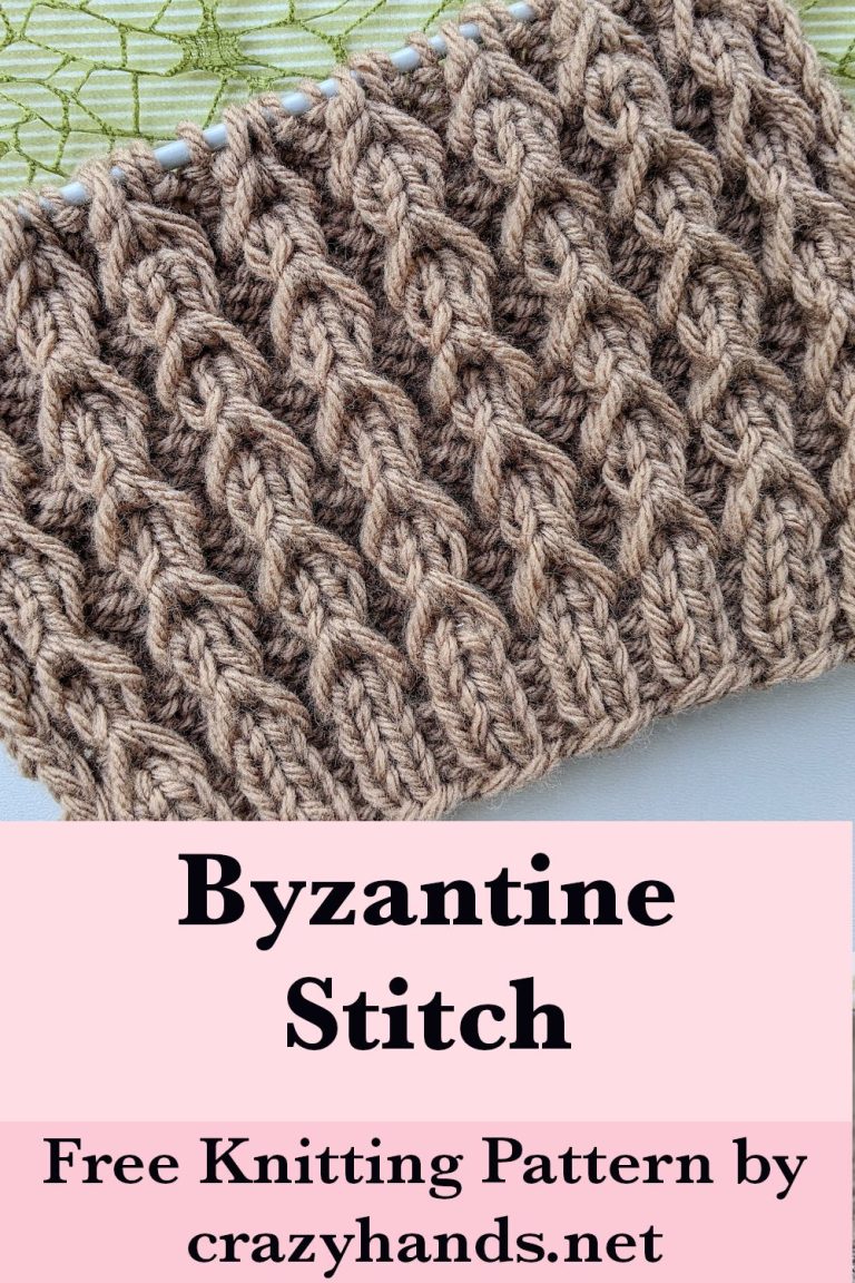 Free Byzantine Ribbed Knit Stitch Pattern Free Byzantine Ribbed Knit Stitch Pattern