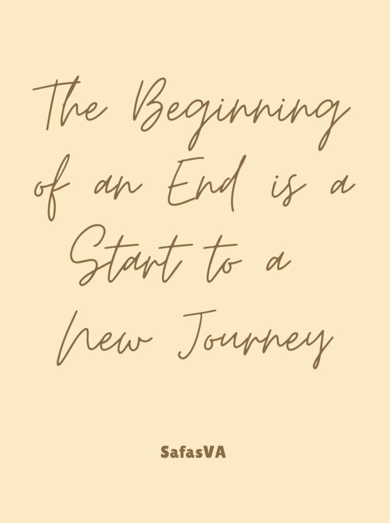 A Journey of new beginnings A Journey of new beginnings