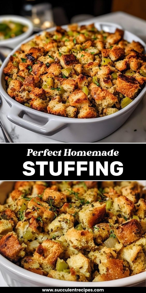 Flavorful and Perfect Homemade Stuffing Recipe Flavorful and Perfect Homemade Stuffing Recipe