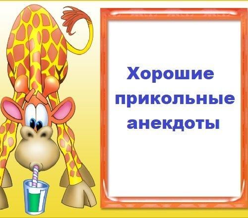 Хорошие прикольные анекдоты Хорошие прикольные анекдоты