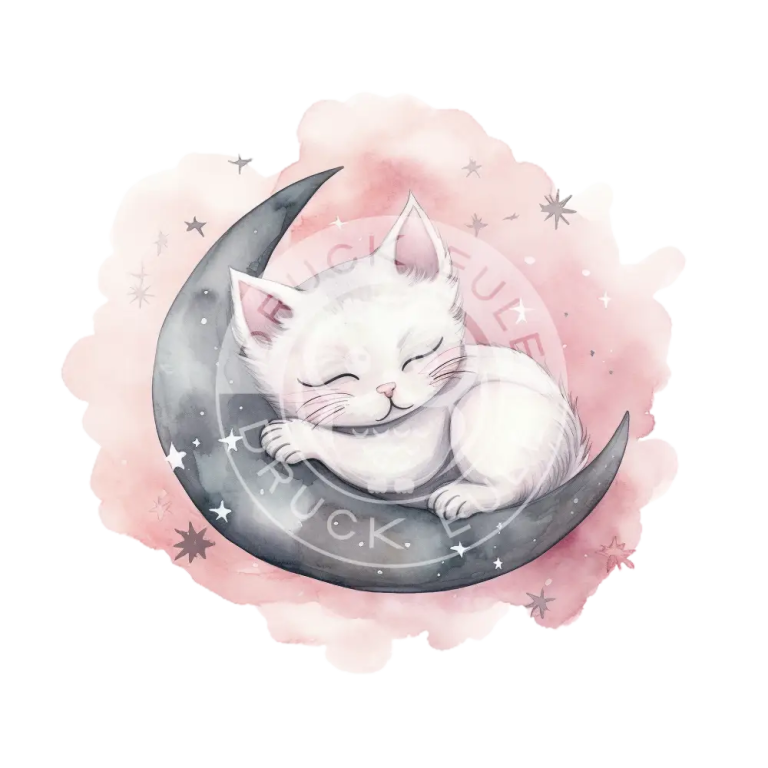 Bügelbild Katze sleepy 123-8 – Grösse ca. 15x15cm / weiss (Standard) Bügelbild Katze sleepy 123-8 – Grösse ca. 15x15cm / weiss (Standard)
