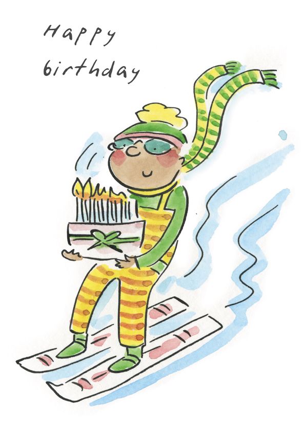 Birthday skier – Holy Mackerel Birthday skier – Holy Mackerel