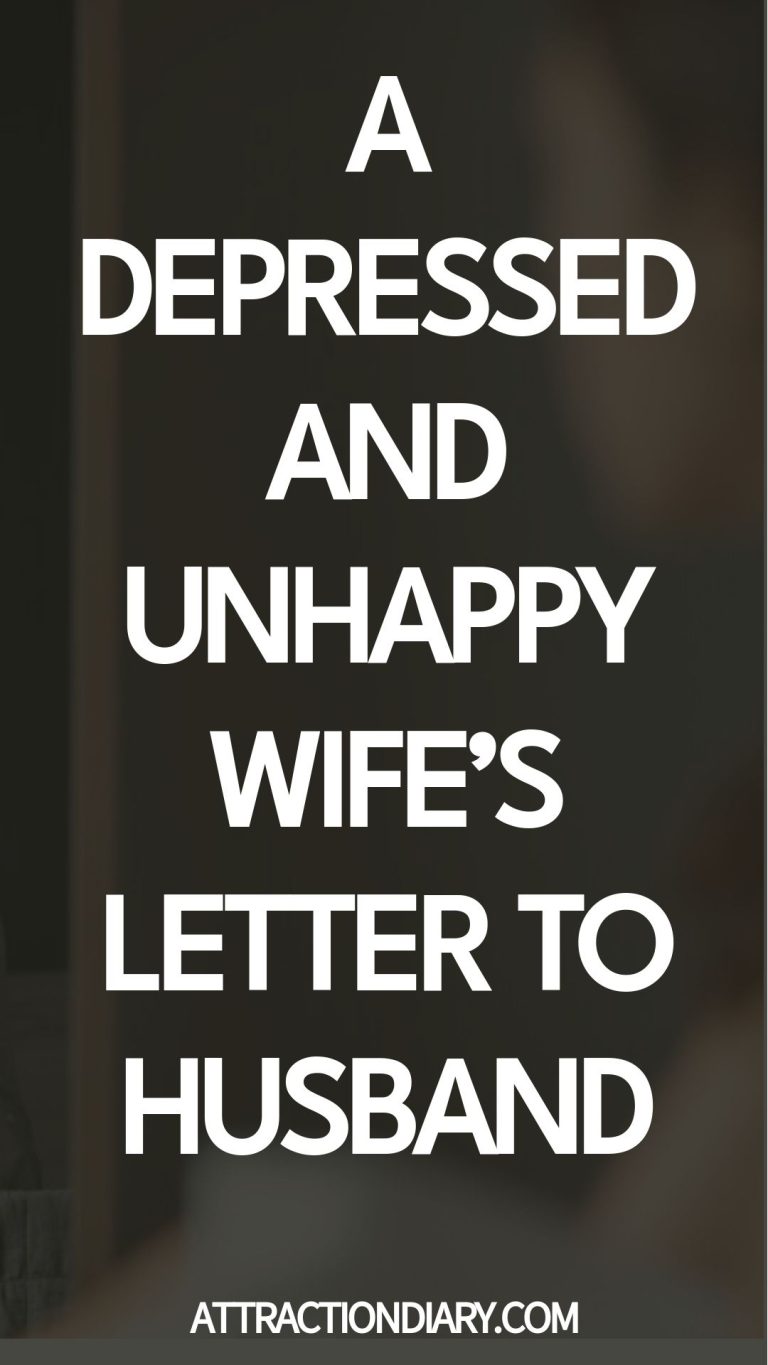 A Depressed And Unhappy Wife’s Letter to Husband A Depressed And Unhappy Wife’s Letter to Husband
