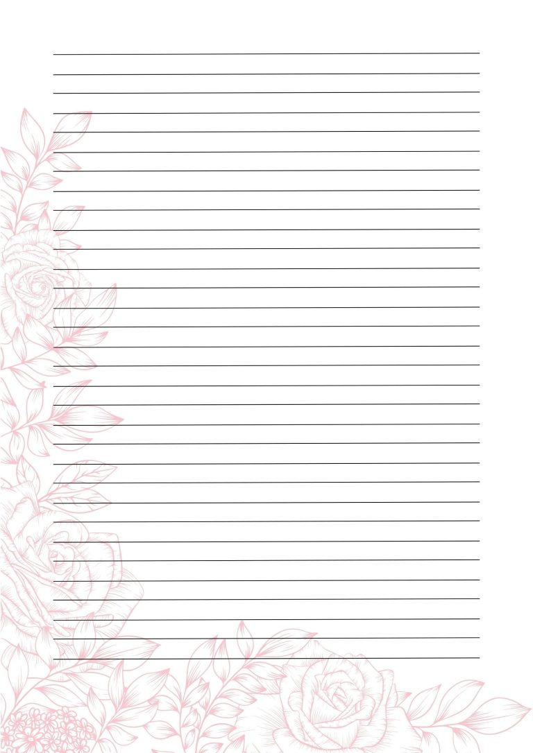 Printable Floral Stationär Gefüttert & Ungefüttert Printable Floral Stationär Gefüttert & Ungefüttert