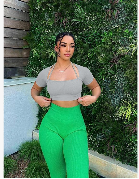 Women’s 3 Piece Tank Tops Ribbed Crop Tops Women’s 3 Piece Tank Tops Ribbed Crop Tops
