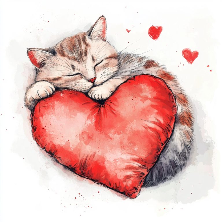 Oreiller en forme de coeur imprimable, chat endormi, chat mignon aquarelle, coeur d’oreiller mignon, usage commercial, décoration de coeur en papier, création de cadeau d’amour Oreiller en forme de coeur imprimable, chat endormi, chat mignon aquarelle, coeur d’oreiller mignon, usage commercial, décoration de coeur en papier, création de cadeau d’amour