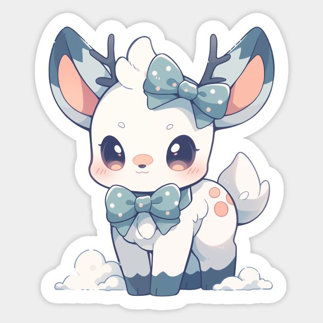 Fawn-tastic | Cute Kawaii Reindeer Sticker Fawn-tastic | Cute Kawaii Reindeer Sticker