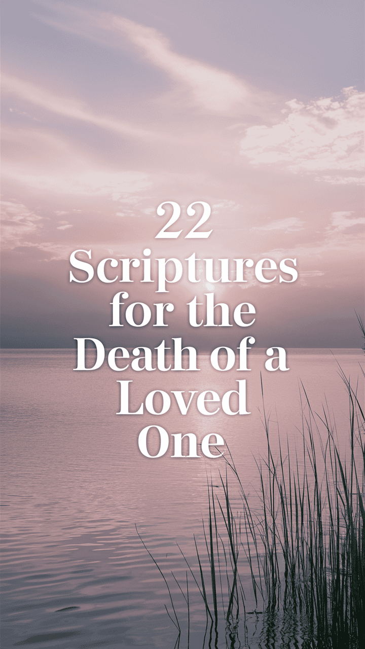 22 Scriptures for the Death of a Loved One: Finding Comfort and Hope in God’s Word 22 Scriptures for the Death of a Loved One: Finding Comfort and Hope in God’s Word