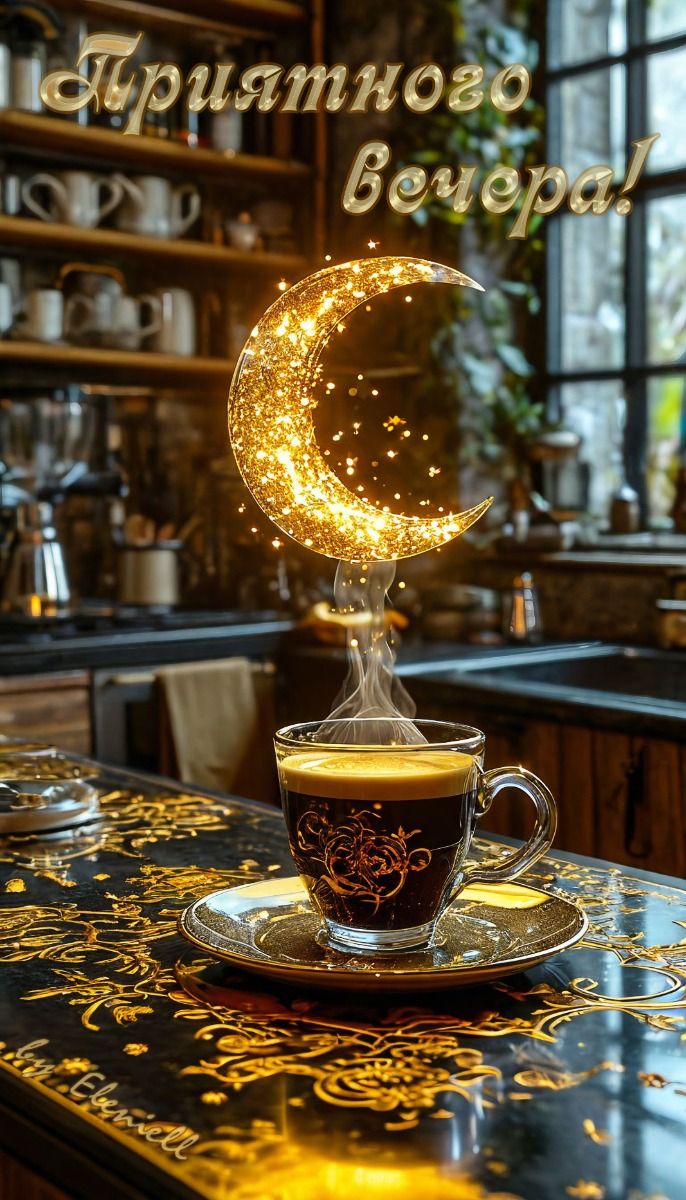 Приятного вечера! 🌙✨☕ Приятного вечера! 🌙✨☕