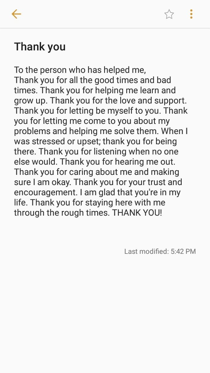 To the person who has helped me: To the person who has helped me: