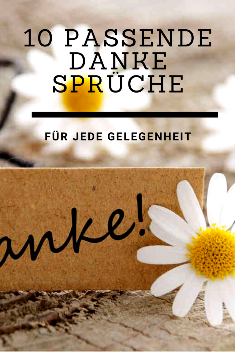 10 passende Danke-Sprüche 10 passende Danke-Sprüche