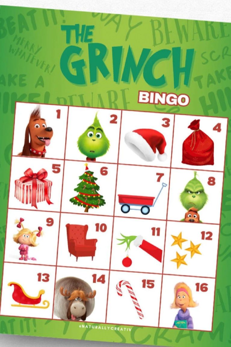 Grinch Party Ideas – The Grinch Bingo Grinch Party Ideas – The Grinch Bingo