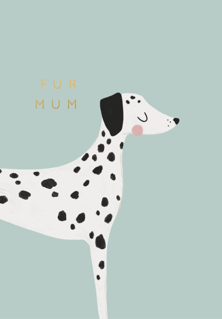Greeting Card Mothers Day – Fur Mum Greeting Card Mothers Day – Fur Mum