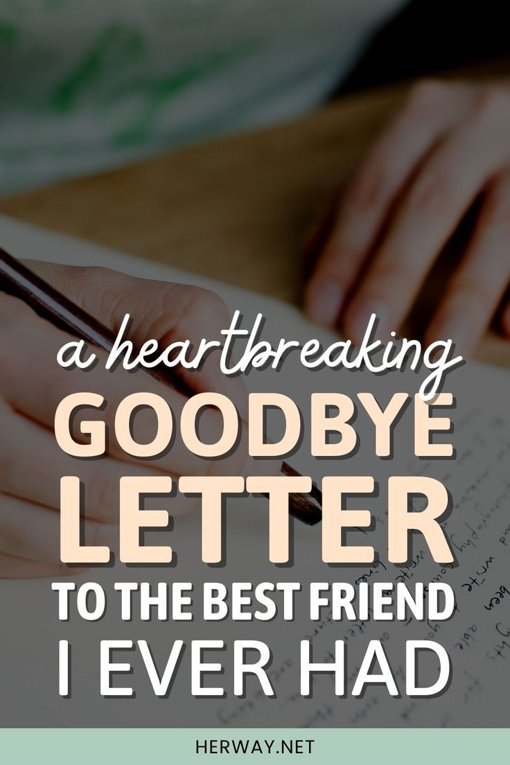 A Goodbye Letter To The Best Friend I Ever Had A Goodbye Letter To The Best Friend I Ever Had