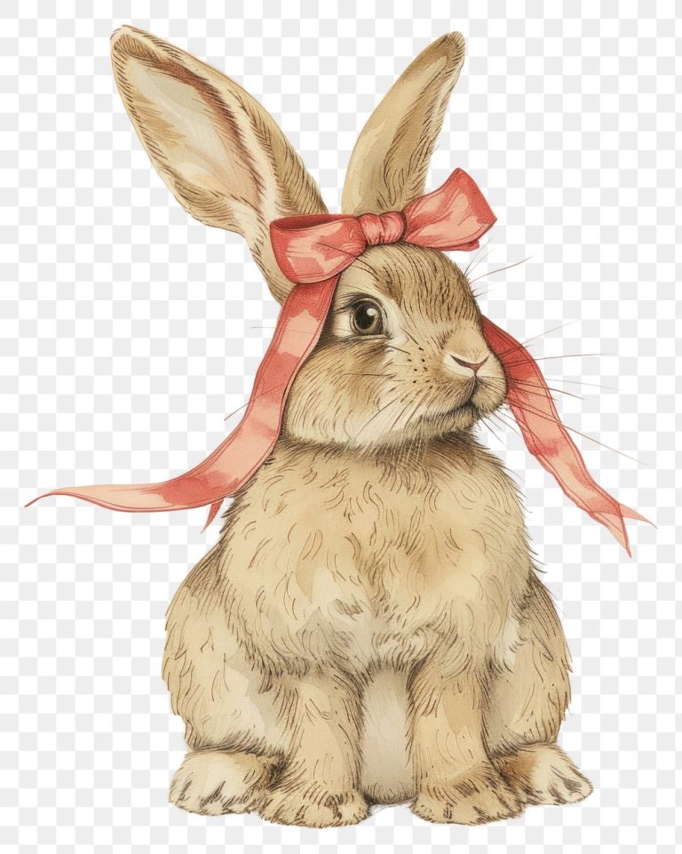 Download premium png of PNG Cute bunny with pink bow, transparent background by Boom about rabbit, vintage pink, cute bunny, vintage bow, and vintage 15160250