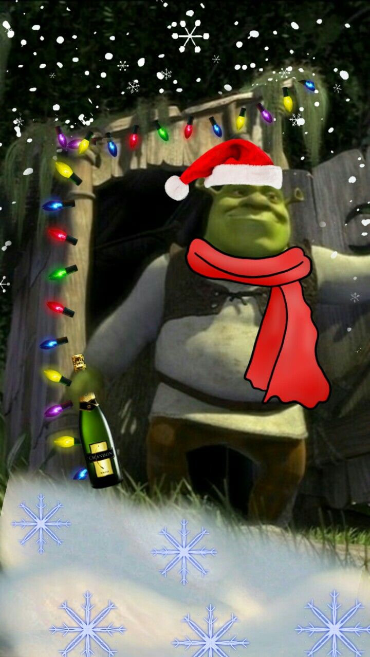 Шрек новогодние обои часть 2/ shrek new year wallpaper part 2