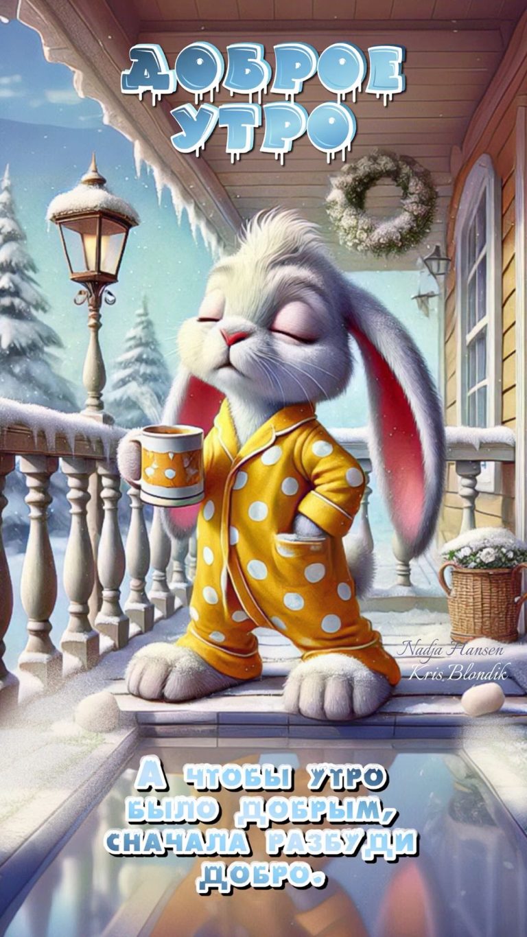 Доброе утро!☕️🐇❄️ Доброе утро!☕️🐇❄️