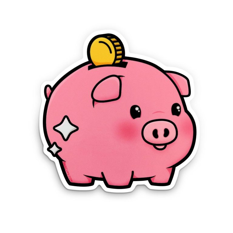 Piggy Bank Sticker – Cute Pig Weather-Proof Vinyl Sticker Coin Bank Sticker Piglet Laptop Decal Allowance Kawaii Sticker Money Car Decal Piggy Bank Sticker – Cute Pig Weather-Proof Vinyl Sticker Coin Bank Sticker Piglet Laptop Decal Allowance Kawaii Sticker Money Car Decal
