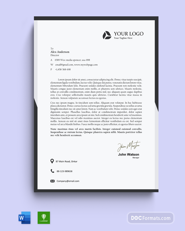Construction Letterhead Template
