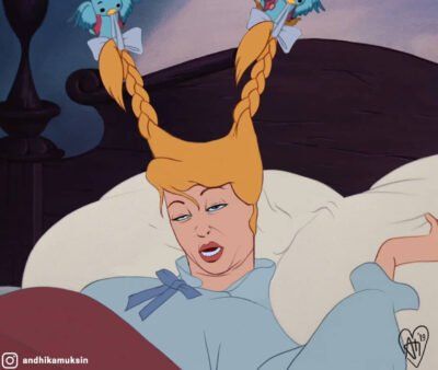 Artista ilustra a princesas en situaciones reales que te harán soltar una carcajada Artista ilustra a princesas en situaciones reales que te harán soltar una carcajada