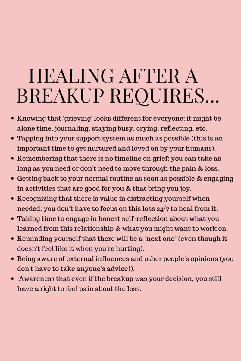 Healing after a breakup requires in relationship Healing after a breakup requires in relationship