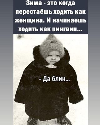 Зима – это когда перестаёшь ходить как женщина. И начинаешь ходить как пингвин… Да блин… – АйДаПрикол Зима – это когда перестаёшь ходить как женщина. И начинаешь ходить как пингвин… Да блин… – АйДаПрикол