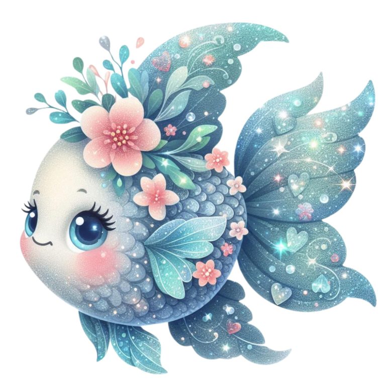 29 PNG Glittery Sea Life Clipart | Fish, Cute Sea Creatures Clipart, Sea Life Bundle, Illustrations | Instant Download for Commercial Use