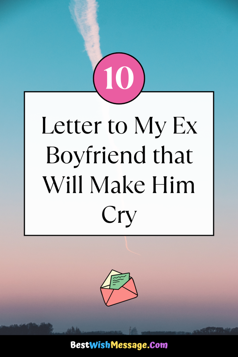 Letter to My Ex Boyfriend that Will Make Him Cry