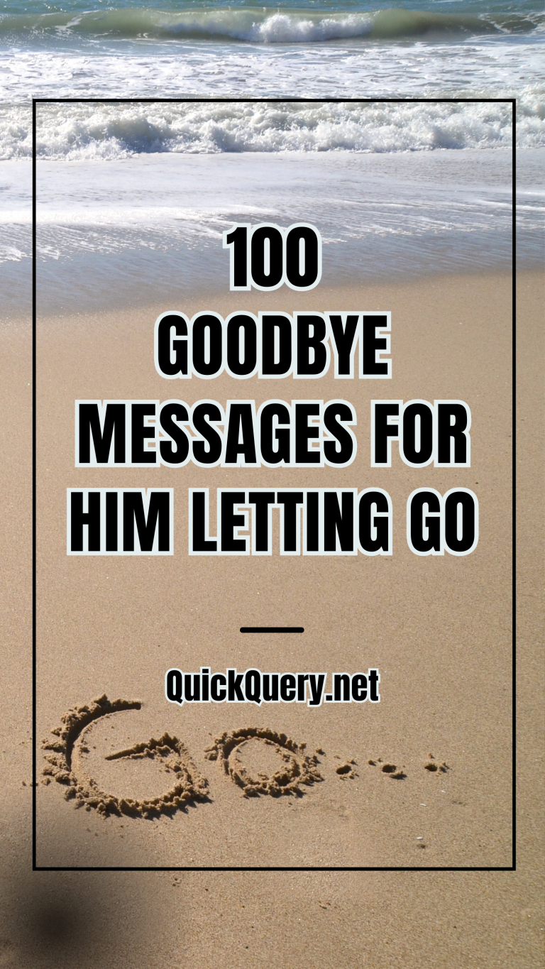 100 Heartfelt Goodbye Messages for Him: Letting Go with Love 100 Heartfelt Goodbye Messages for Him: Letting Go with Love