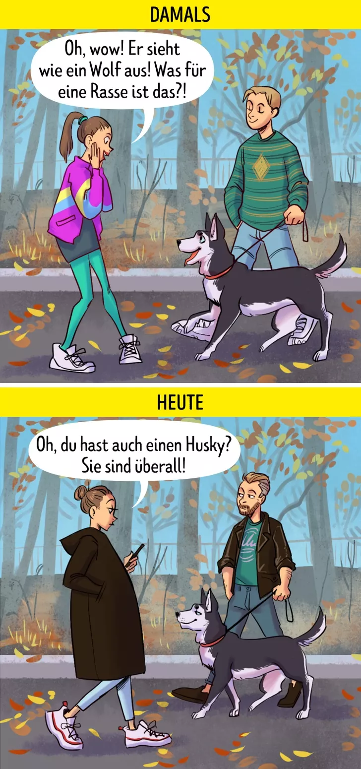 10 Comics, die zeigen, wie sehr sich Heute von Damals unterscheidet 10 Comics, die zeigen, wie sehr sich Heute von Damals unterscheidet