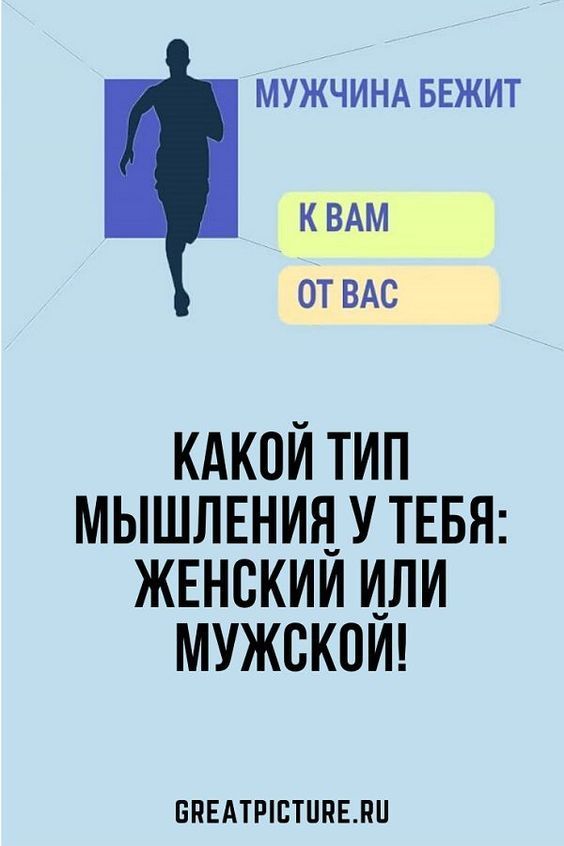 Какой тип мышления у тебя: женский или мужско Какой тип мышления у тебя: женский или мужско