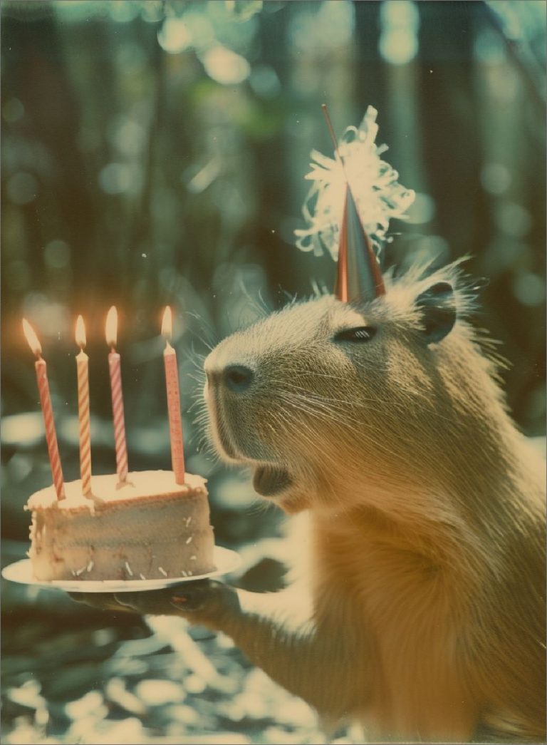 Capybara Birthday Cake Capybara Birthday Cake