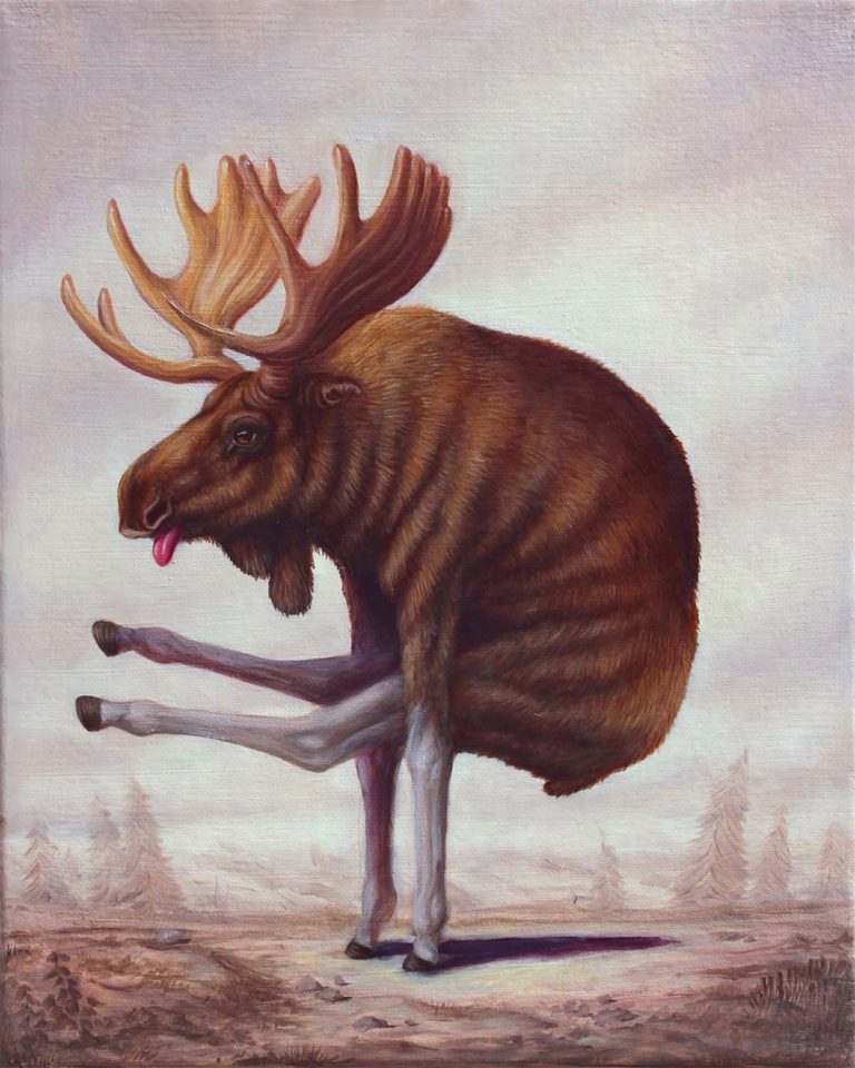 Cows, Moose, and Camels Contort into Yoga Poses and Other Surprising Positions in Paintings by Bruno Pontiroli Cows, Moose, and Camels Contort into Yoga Poses and Other Surprising Positions in Paintings by Bruno Pontiroli