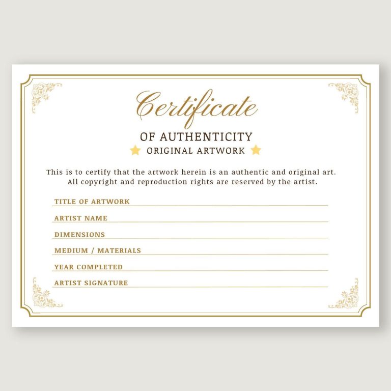 Certificat d’authenticité. Modèles d’artiste. Ressources artistiques. Téléchargement numérique instantané. Modèle imprimable instantané. Modèle de COA de créations Certificat d’authenticité. Modèles d’artiste. Ressources artistiques. Téléchargement numérique instantané. Modèle imprimable instantané. Modèle de COA de créations