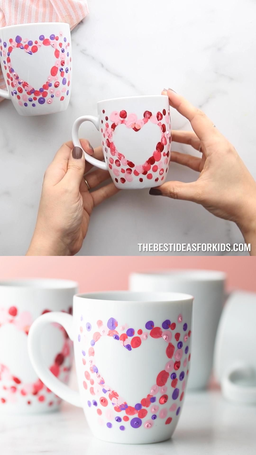 Fingerprint Heart Mugs Fingerprint Heart Mugs